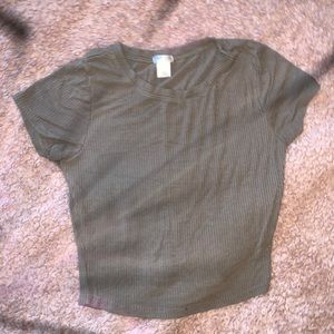 Dark green crop top